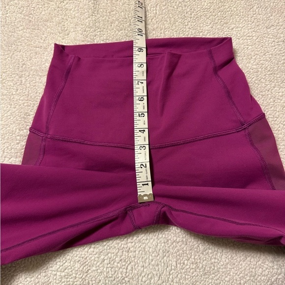 Lululemon Tranquil Tight Leggings High Rise Mesh Regal Plum Purple Pink - Picture 11 of 16